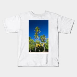 Coconut Palms on Tropical Island Kids T-Shirt